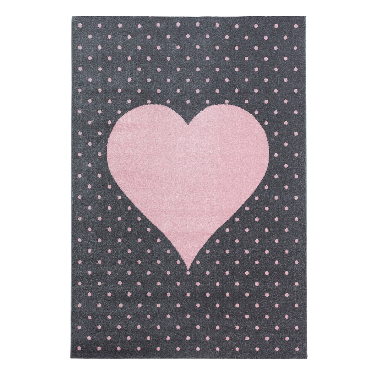 Bambi Kinder Teppich Design 830 – Herzmotiv in Pink 4 Größen