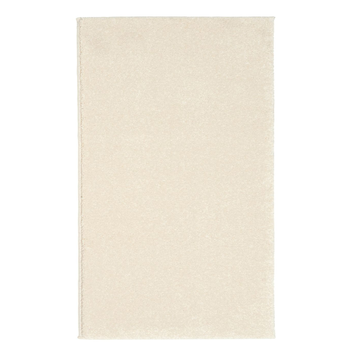 Samoa creme – C.000 WM Web-Teppich - Hochflor Uni - nach Maß, gekettelt