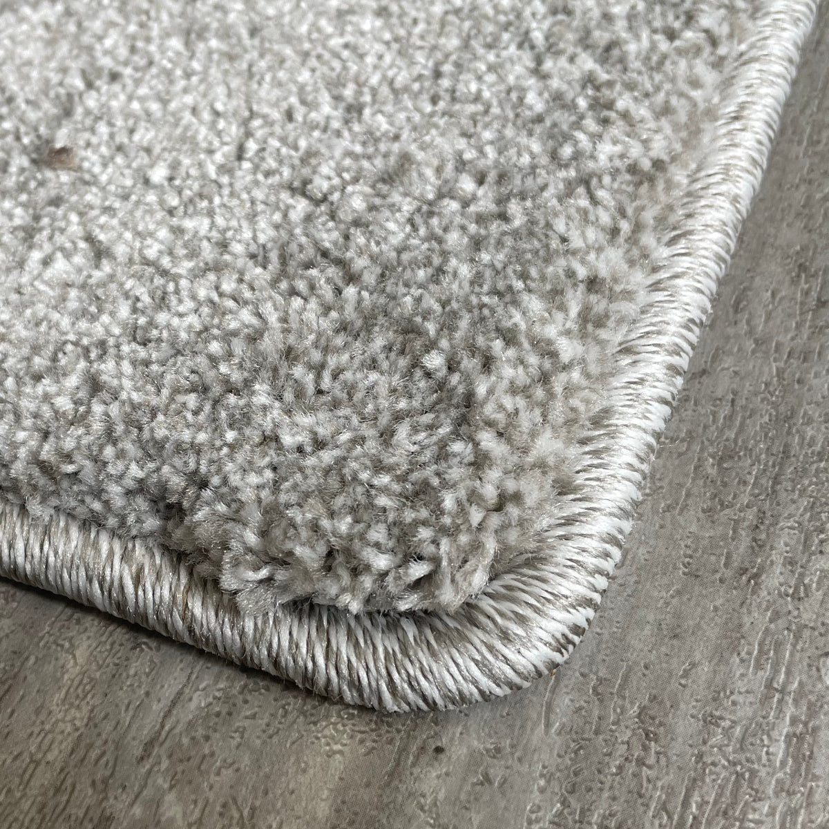 Samoa silber – C.004 WM Web-Teppich - Hochflor Uni - nach Maß, gekettelt