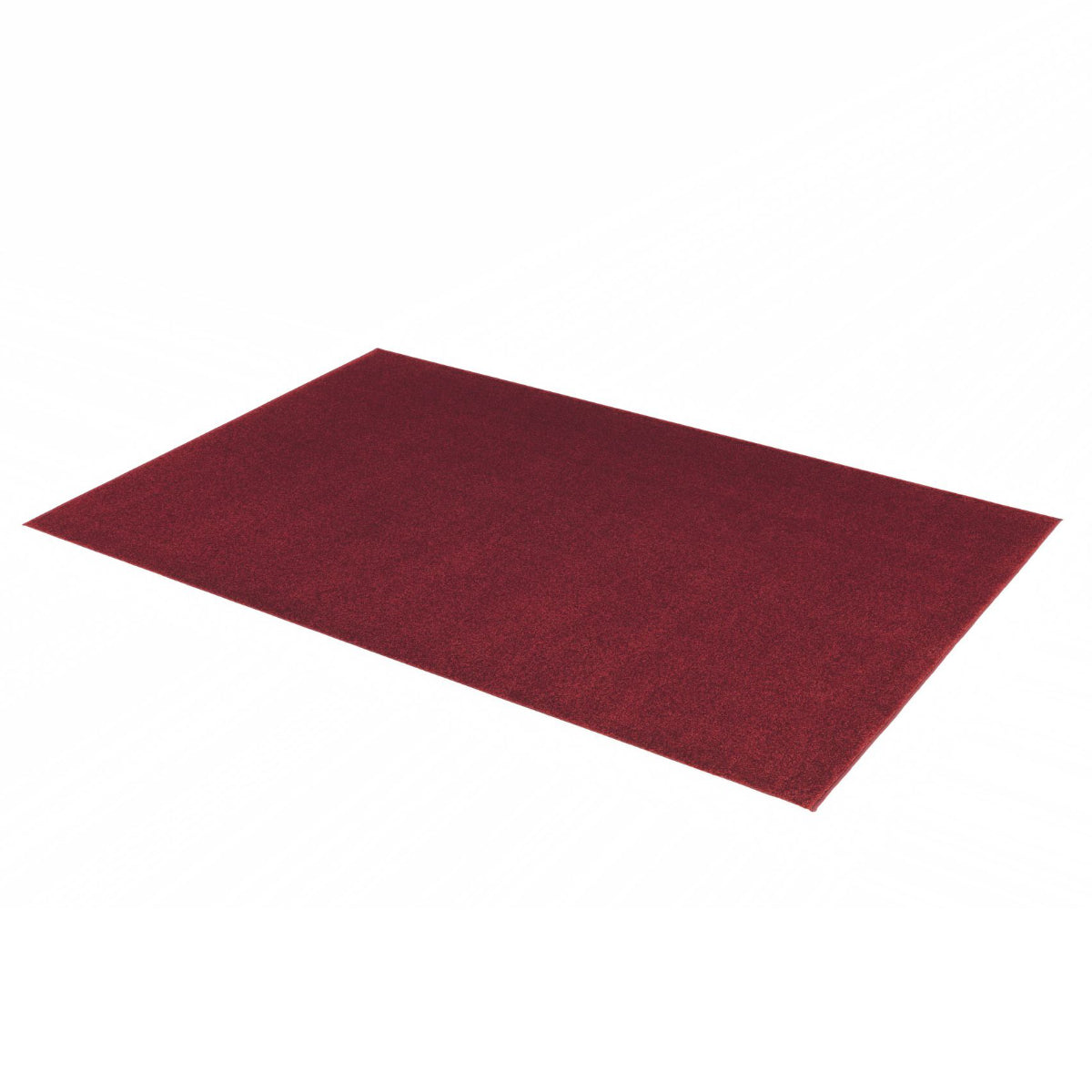 Samoa rot – C.010 WM Web-Teppich - Hochflor Uni - nach Maß, gekettelt