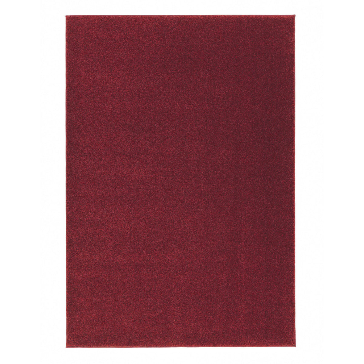 Samoa rot – C.010 WM Web-Teppich - Hochflor Uni - nach Maß, gekettelt