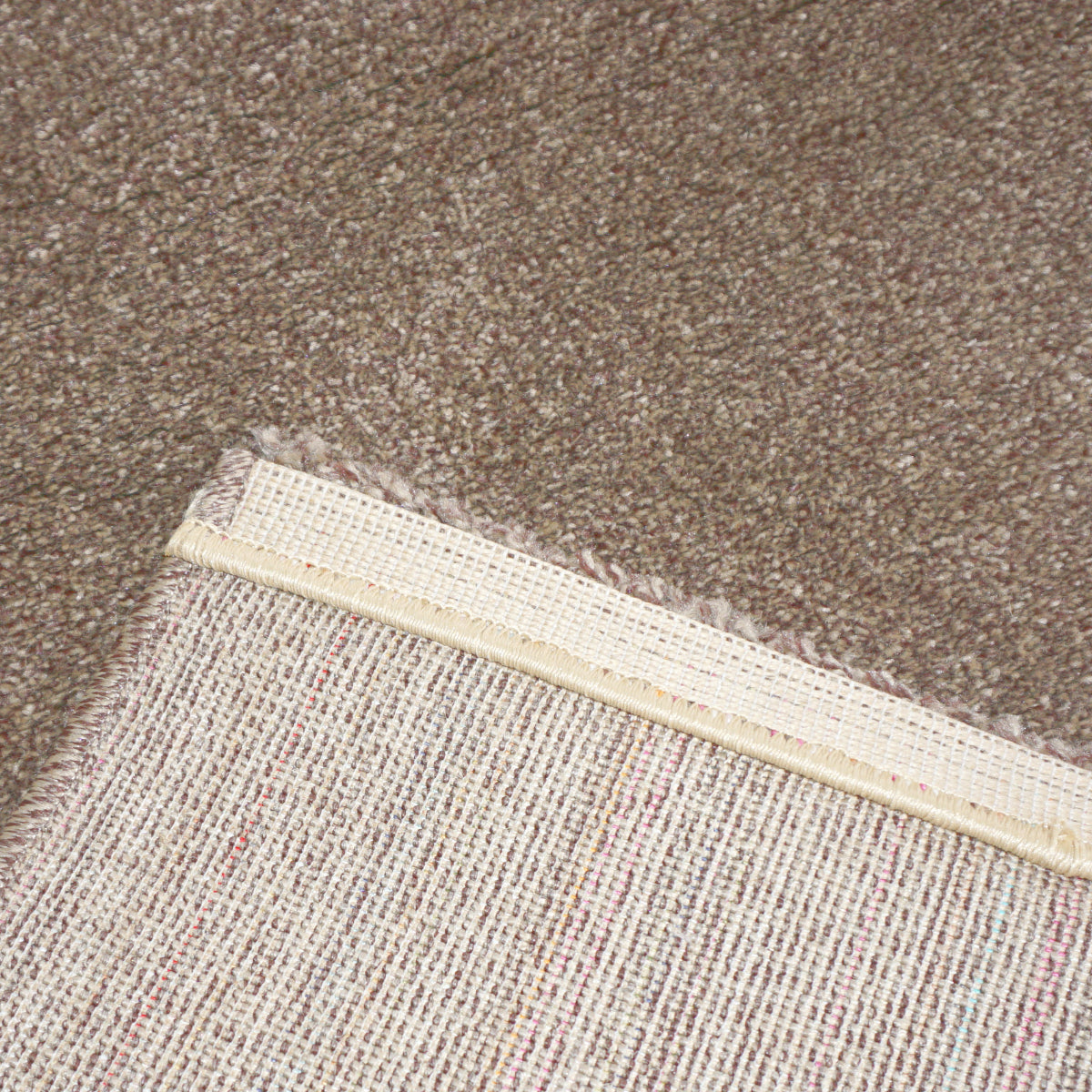 Samoa erde – C.066 WM Web-Teppich - Hochflor Uni - nach Maß, gekettelt