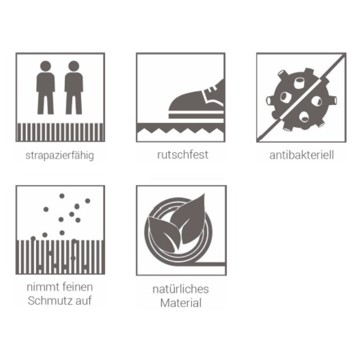 Coco Smart Fußmatte Kokos Home Rahmen 006 Formschnitt 40 x 60 cm