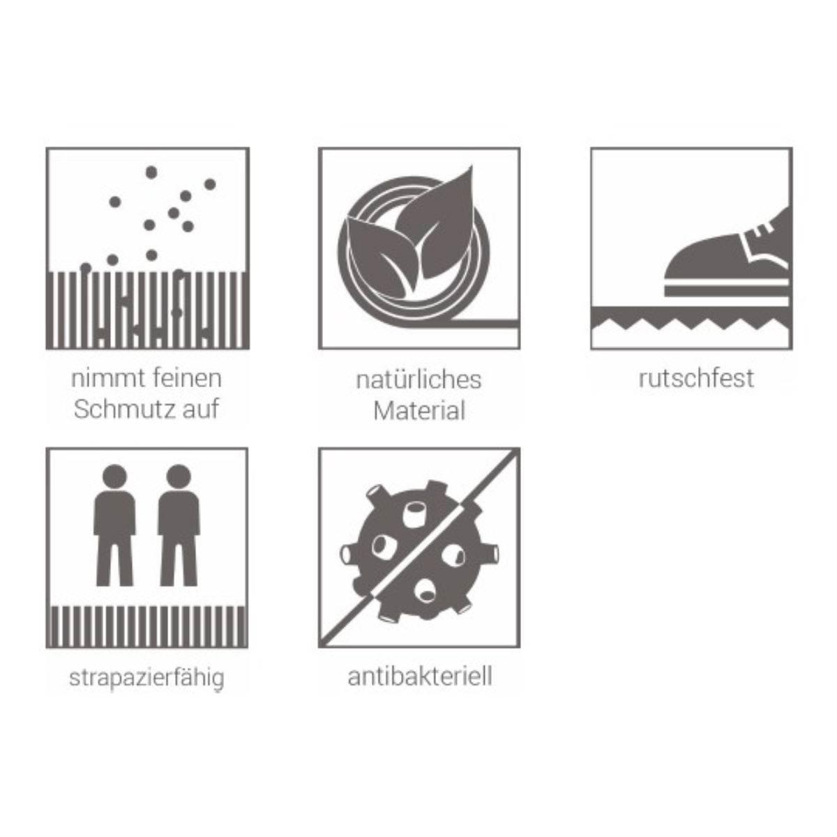 Coco Style Kokosmatte Türmatte Fußmatte 900 Lama 40 x 60 cm