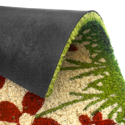 Coco Style Kokosmatte Türmatte Fußmatte 014 Blumenwiese 25 x 75