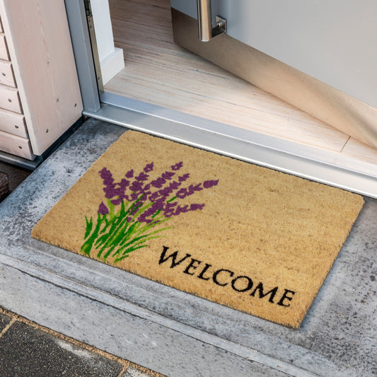 Coco Style Kokosmatte Türmatte Fußmatte 019 Lavendel 40 x 60 cm