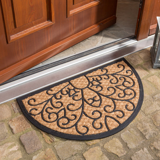 Kokosmatte Coco Deluxe Light D.03 Relief halbrund 45 x 75 cm