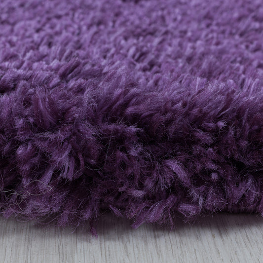 Fluffy Hochflor Teppich Rund in 4 Größen & 9 Farben