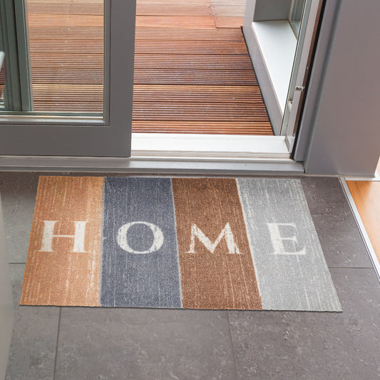 Miabella Schmutzfangmatte D 014 C 099 Holzbalken Home, 50 x 70 cm