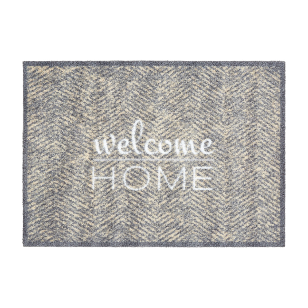 Miabella Schmutzfangmatte D 739 C 040 Fischgrät Welcome Home in 3 Größen