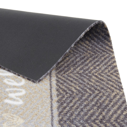 Miabella Schmutzfangmatte D 740 C 044 Fischgrät Welcome in 3 Größen