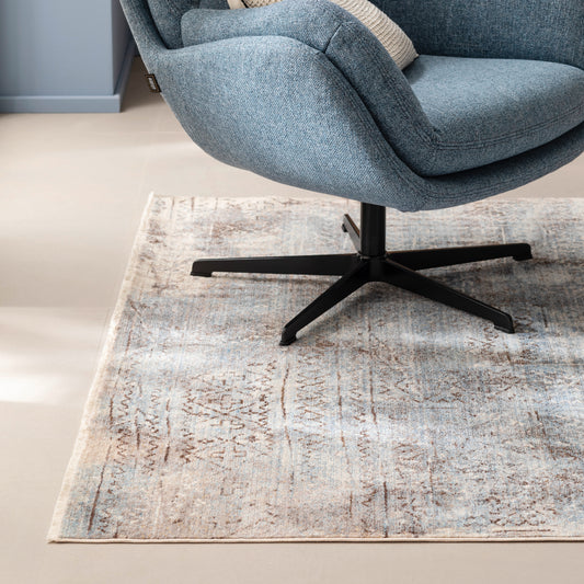 Mystik - Ethno blau - 241 020 - Schöner Wohnen - Kurzflor Teppich - 4 Größen