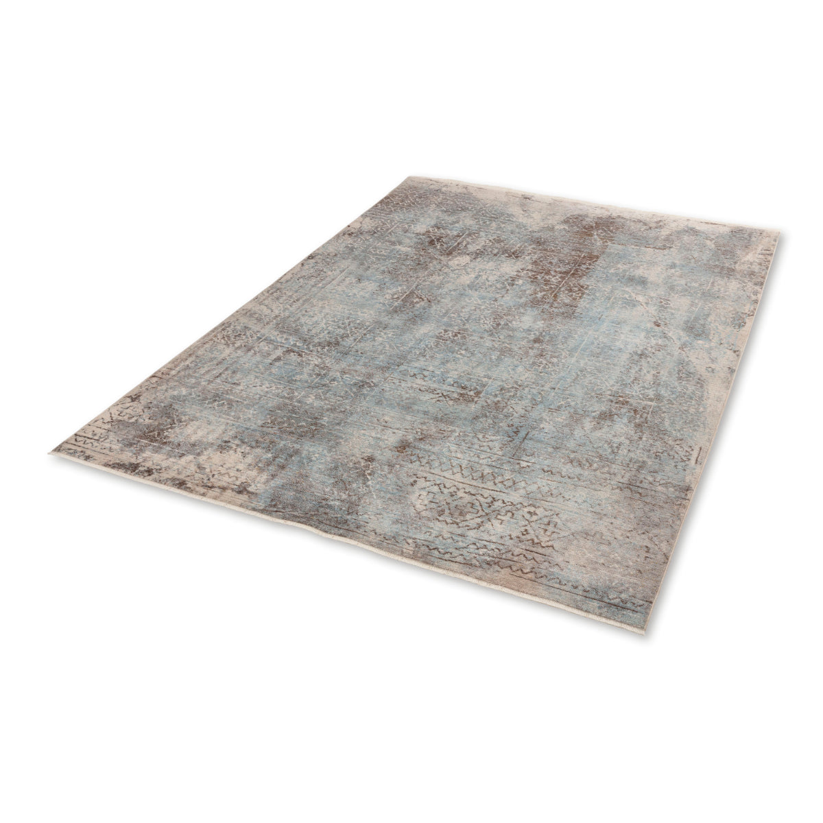 Mystik - Ethno blau - 241 020 - Schöner Wohnen - Kurzflor Teppich - 4 Größen