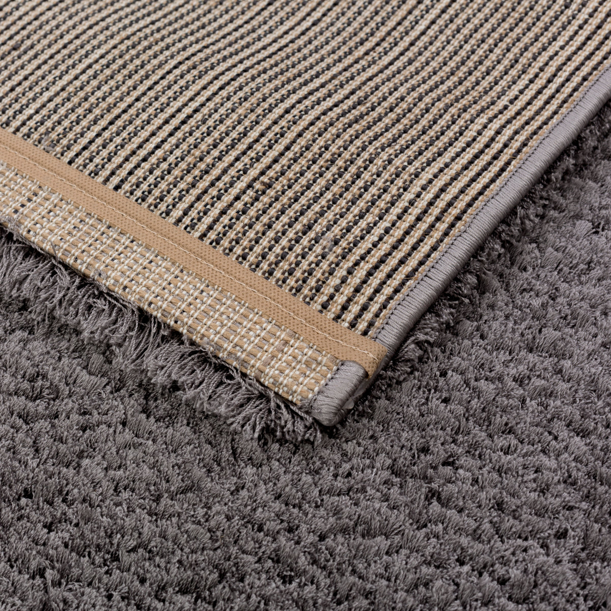 Salerno – D 200 C 040 – grau – moderner Teppich mit flauschiger Haptik – 5 Größen
