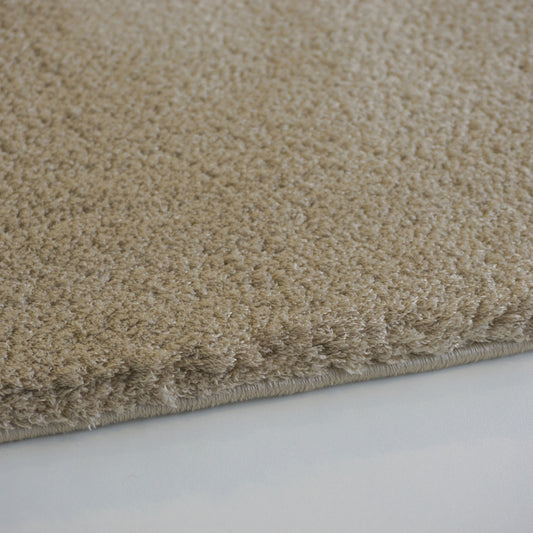 Salerno – D 200 C 062 – hellbraun– moderner Teppich mit flauschiger Haptik – 5 Größen