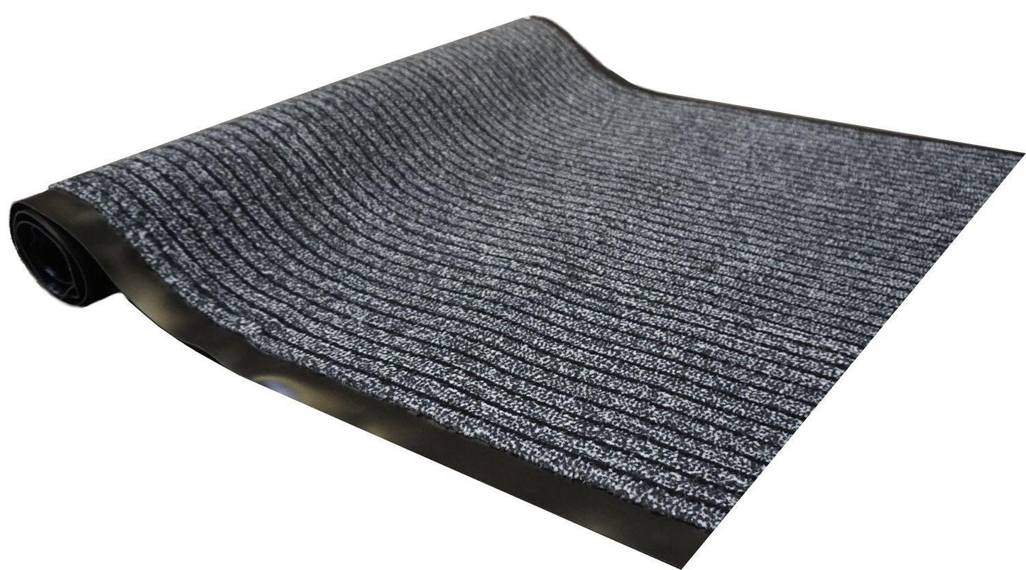 Akurat 40 grau/schwarz Schmutzfangläufer in 2 Breiten Läufer 120 cm breit