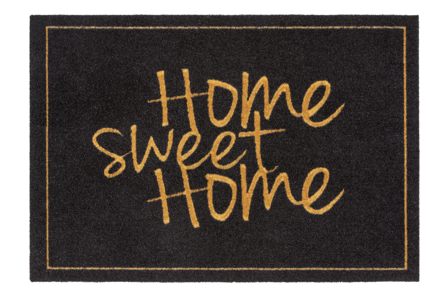 Homelike Türmatte Fußmatte 11676 57 HSH schwarz-gold 40 x 60 cm
