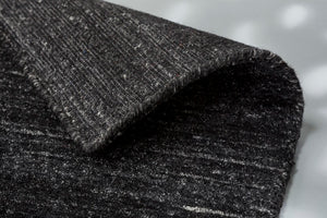 Brunello – 6676-200 044 – anthrazit – handgewebter Teppich aus Wolle und Viskose, Optik Melange,  3 Farben, 4 Größen