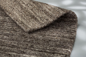 Brunello – 6676-200 041 – grau/braun – handgewebter Teppich aus Wolle und Viskose, Optik Melange,  3 Farben, 4 Größen