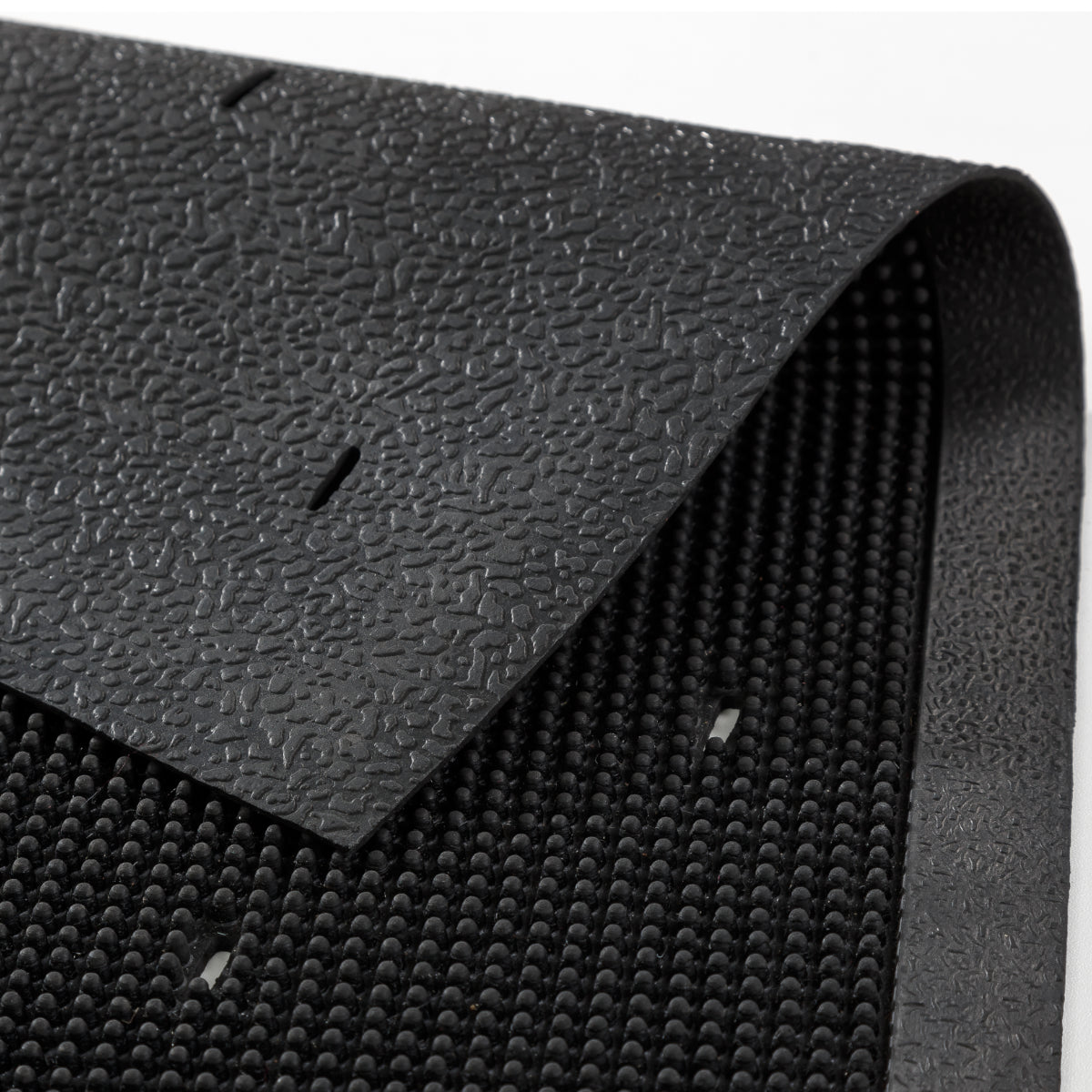 Border Pin Gummi Fußmatte schwarz 45 x 75 cm eckig