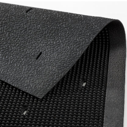 Border Pin Gummi Fußmatte schwarz 45 x 75 cm eckig
