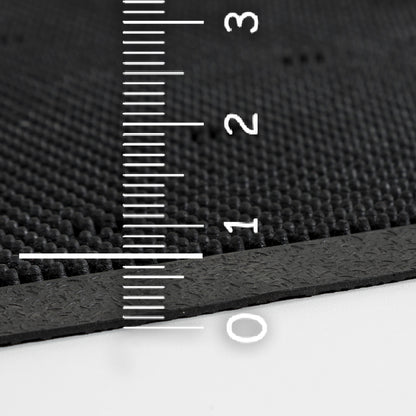 Border Pin Gummi Fußmatte schwarz 45 x 75 cm eckig