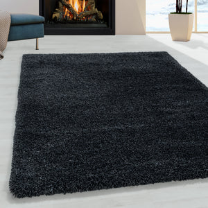 Fluffy Hochflor Teppich  3500 anthrazit