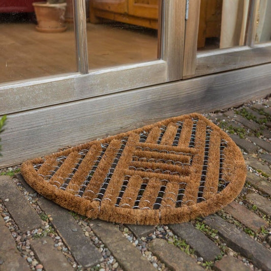 Coco Brush halbrund 40 x 60 cm Kokosmatte Türmatte Fußmatte