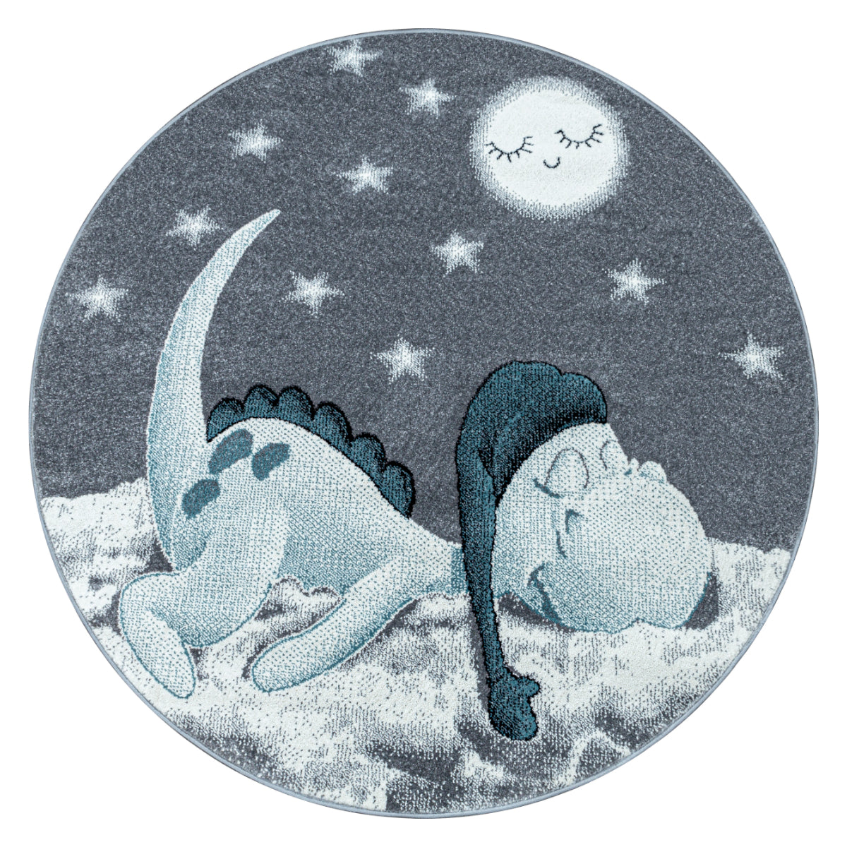 Bambi Kinder Teppich Rund Designe 840 Dino in 2 Größen