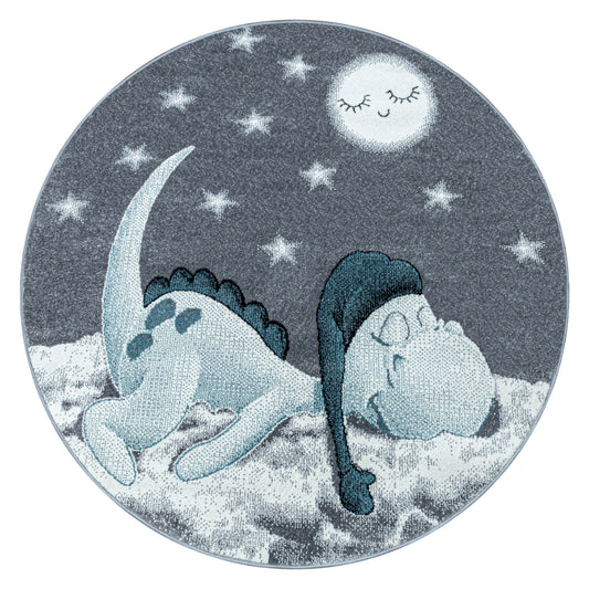 Bambi Kinder Teppich Rund Designe 840 Dino in 2 Größen