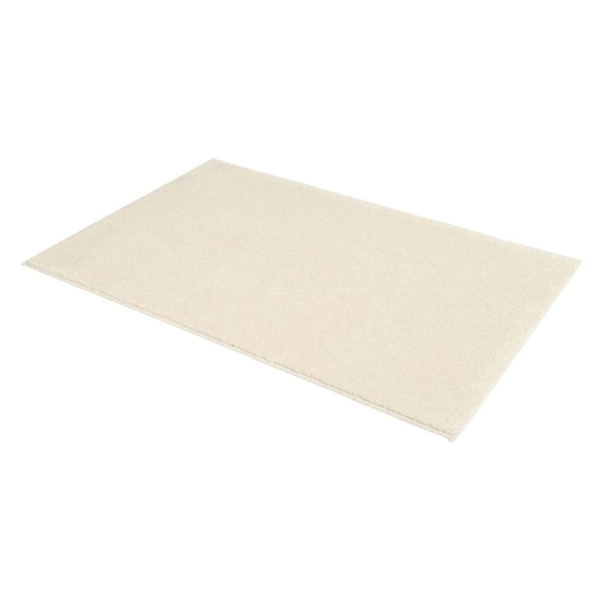 Samoa creme – C.000 WM Web-Teppich  - Hochflor Uni - nach Maß, gekettelt