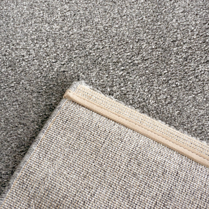Samoa grau – C.005 WM Web-Teppich  - Hochflor Uni - nach Maß, gekettelt