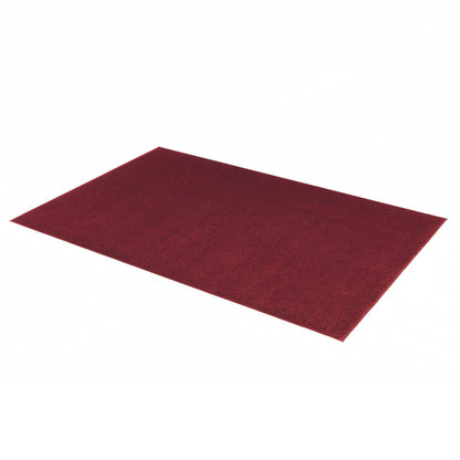 Samoa rot – C.010 WM Web-Teppich  - Hochflor Uni - nach Maß, gekettelt