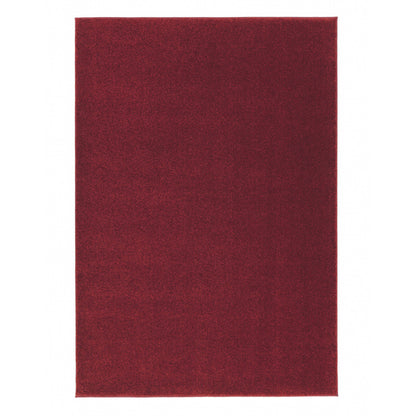 Samoa rot – C.010 WM Web-Teppich  - Hochflor Uni - nach Maß, gekettelt