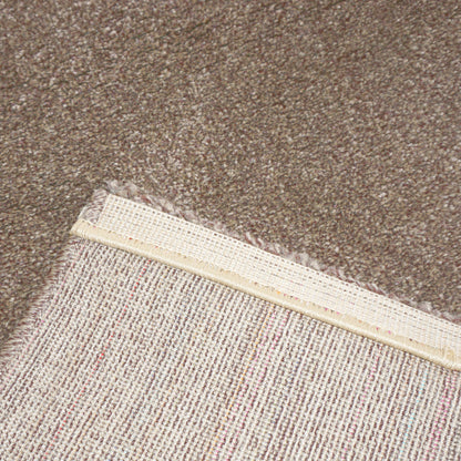 Samoa erde – C.066 WM Web-Teppich  - Hochflor Uni - nach Maß, gekettelt