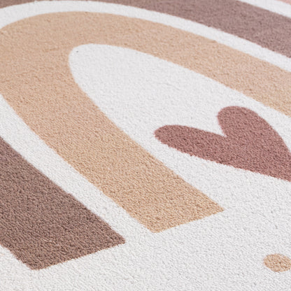 Kinderteppich Coco 1132 Regenbogen Creme in 4 Größen