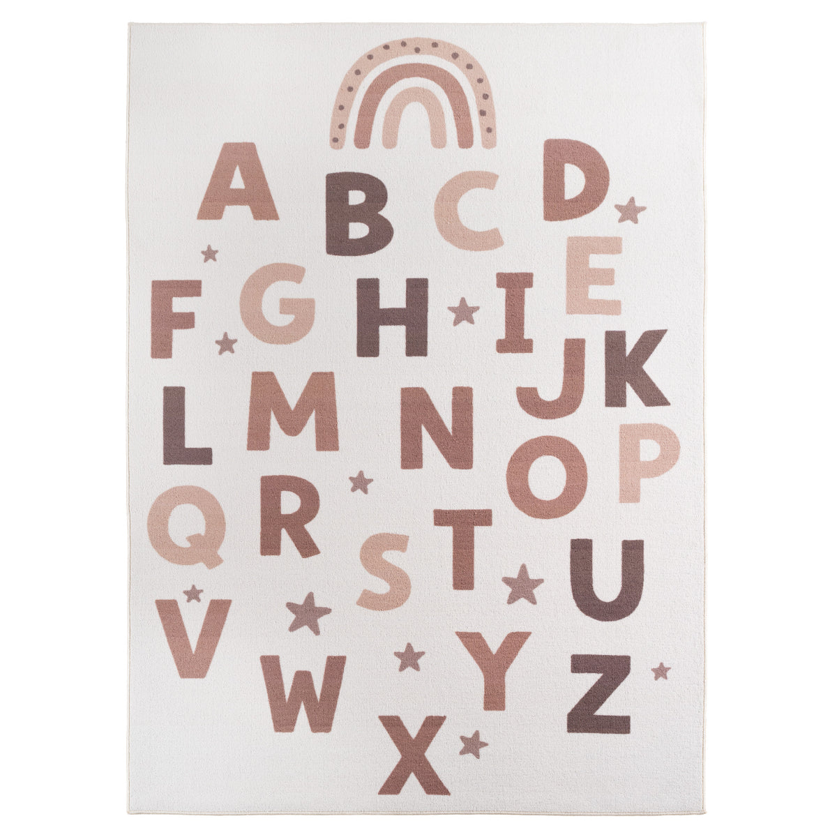Kinderteppich Coco 1133 Alphabet Creme in 4 Größen