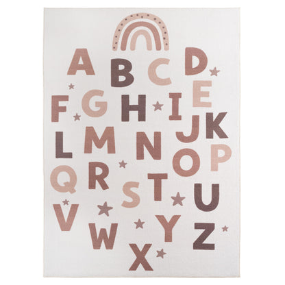 Kinderteppich Coco 1133 Alphabet Creme in 4 Größen