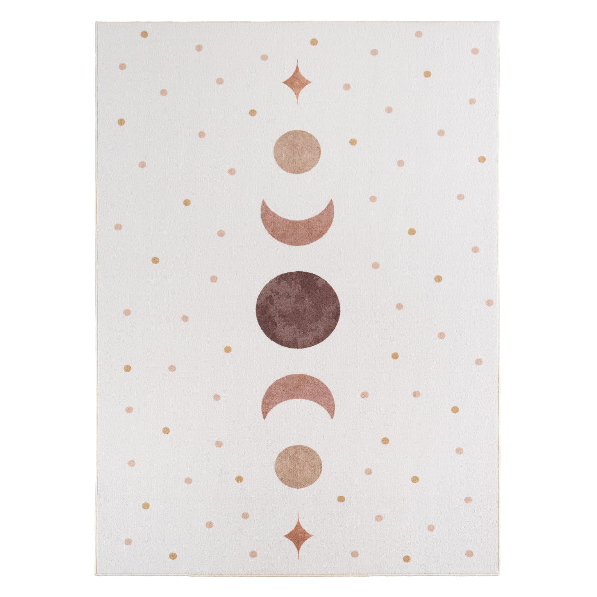 Kinderteppich Coco 1136 Sonne-Mond-Sterne Creme in 4 Größen