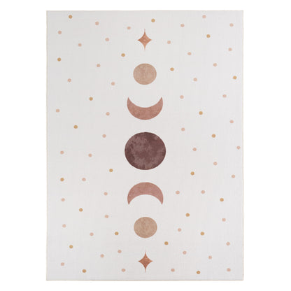 Kinderteppich Coco 1136 Sonne-Mond-Sterne Creme in 4 Größen