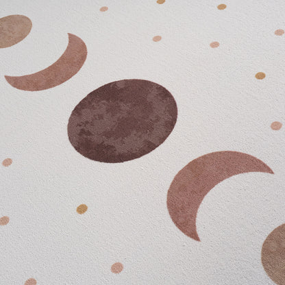 Kinderteppich Coco 1136 Sonne-Mond-Sterne Creme in 4 Größen