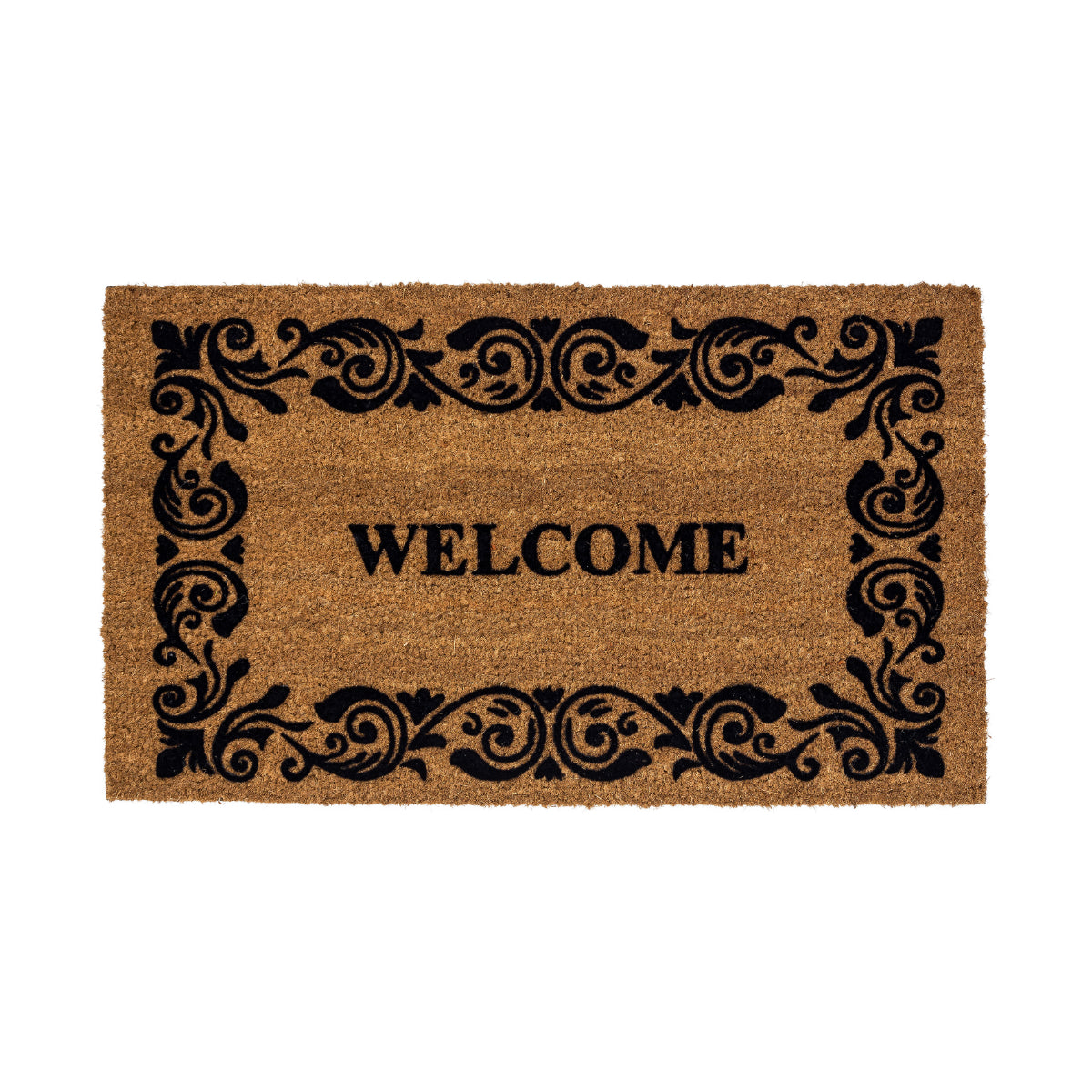 Coco Design Kokosmatte Türmatte Fußmatte 004  Welcome  45 x 75 cm