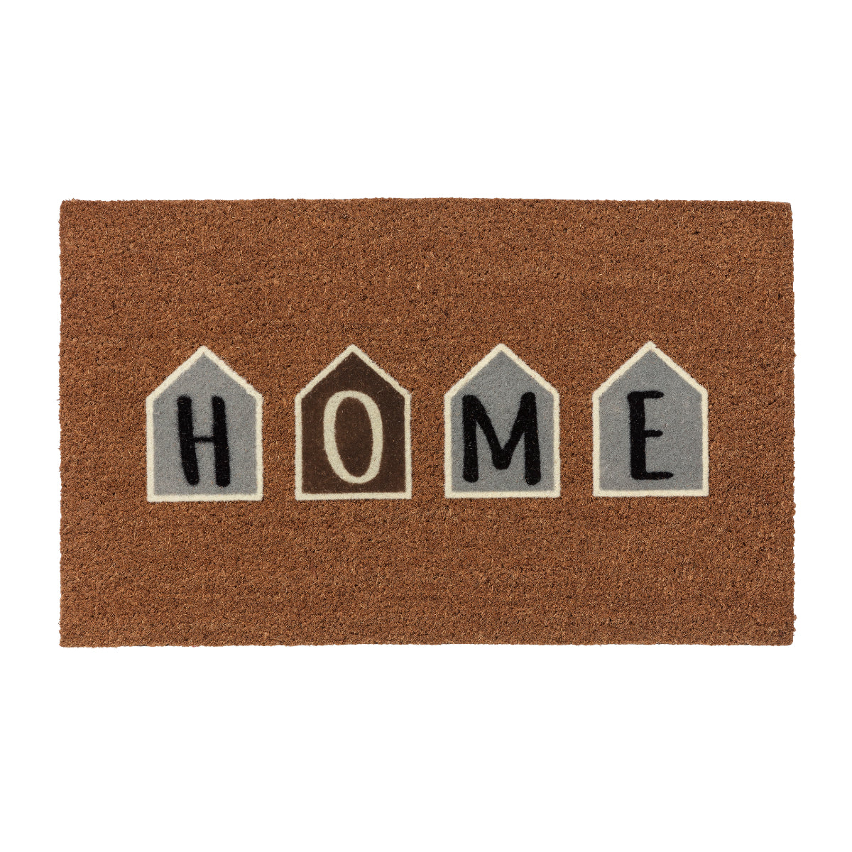 Coco Design Kokosmatte Türmatte Fußmatte 06 Home Häuser  45 x 75 cm