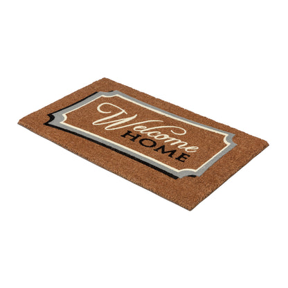 Coco Design Kokosmatte Türmatte Fußmatte 07 Welcome Home  45 x 75 cm
