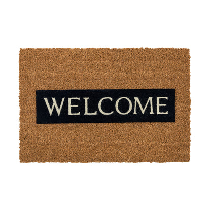 Coco Design Kokosmatte Türmatte Fußmatte 114  Welcome  40 x 60 cm