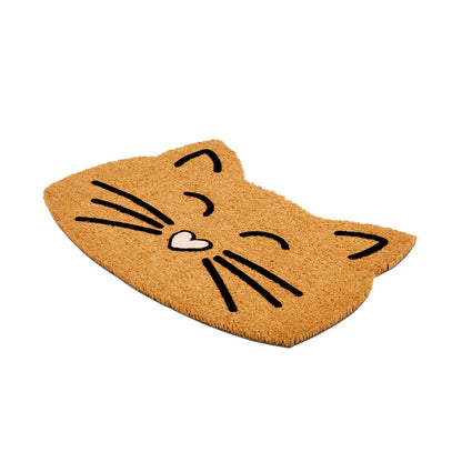 Coco Design Kokosmatte Türmatte Fußmatte 120 Katze 40 x 60 cm Formschnitt