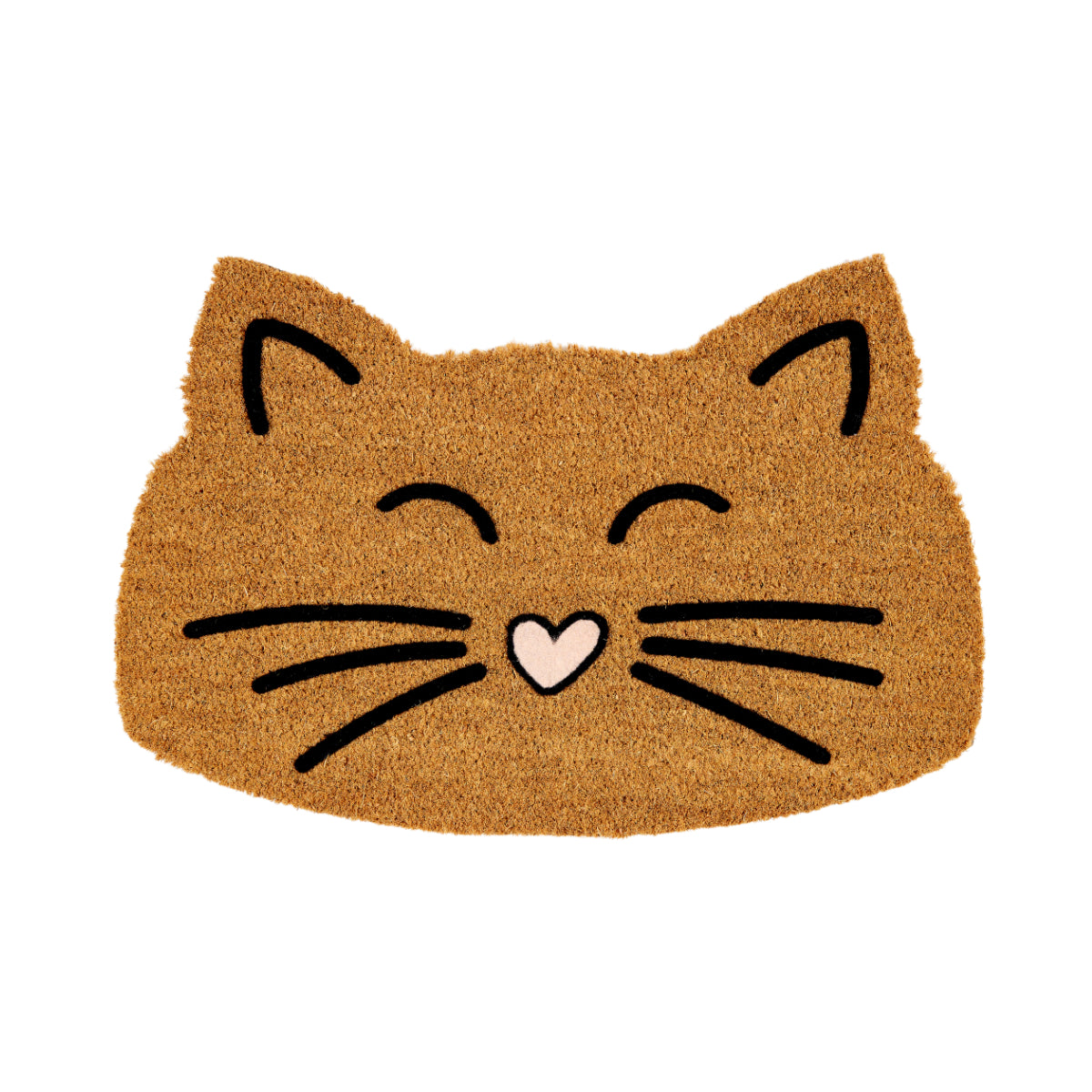 Coco Design Kokosmatte Türmatte Fußmatte 120 Katze 40 x 60 cm Formschnitt