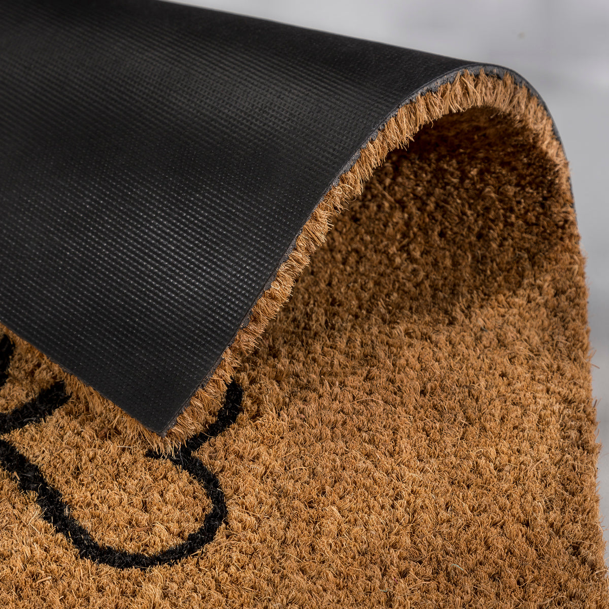 Coco Smart Fußmatte Kokos Herz 001 halbrund 40 x 60 cm