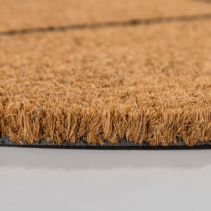 Coco Smart Fußmatte Kokos Herz 001 halbrund 40 x 60 cm