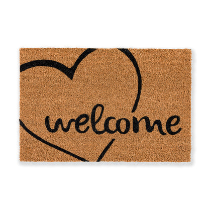 Coco Smart Kokos Fußmatte Welcome Herz 002 40 x 60 cm